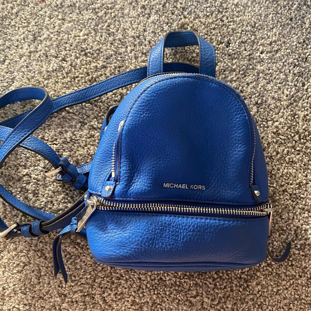 MK leather backpack purse